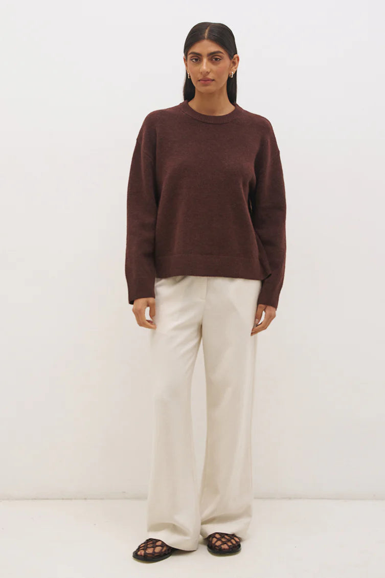 SCARF KNIT JUMPER