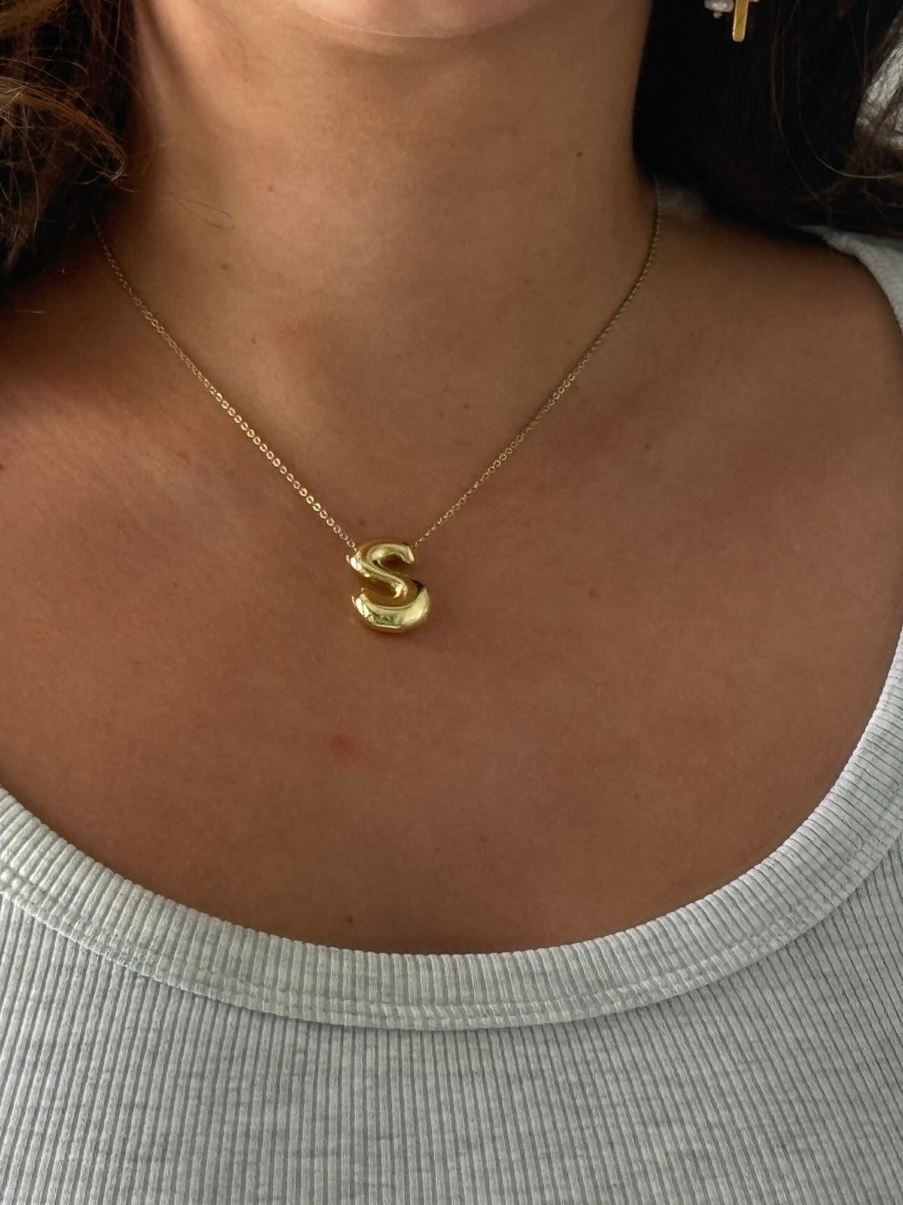 BUBBLE INITIALS NECKLACE