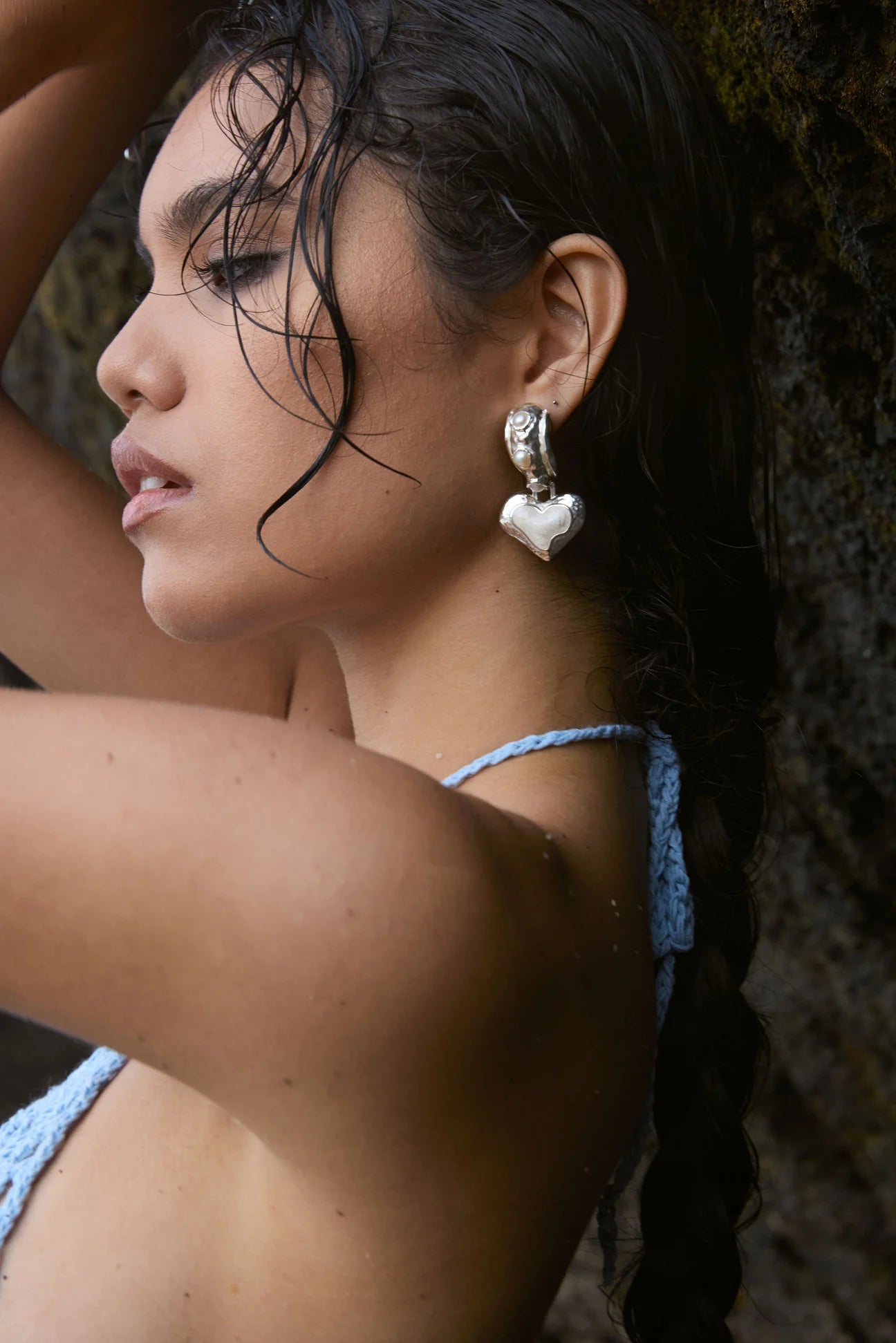 ELENA EARRINGS - SILVER PEARL