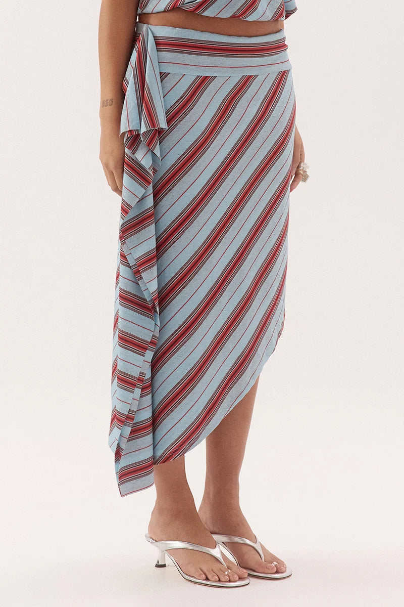 ZUMI STRIPE SKIRT