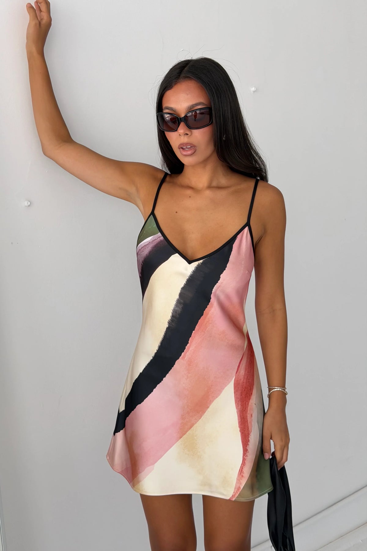 BIAS MINI DRESS - WAVE