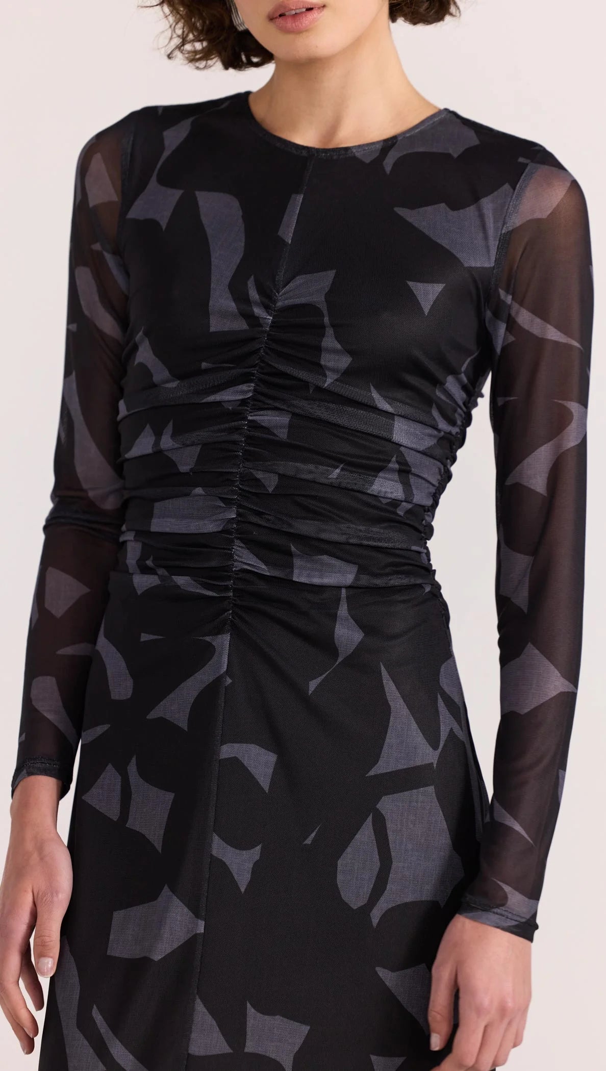 AURA MESH MIDI DRESS