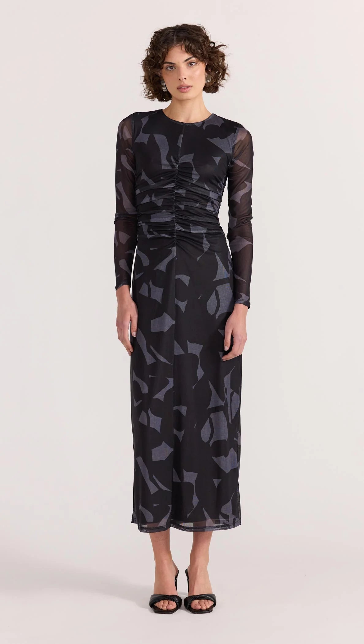 AURA MESH MIDI DRESS