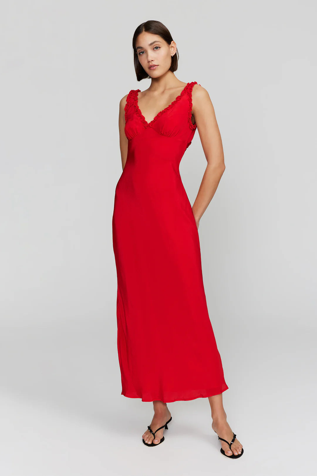 BELLA MIDI DRESS CHERRY