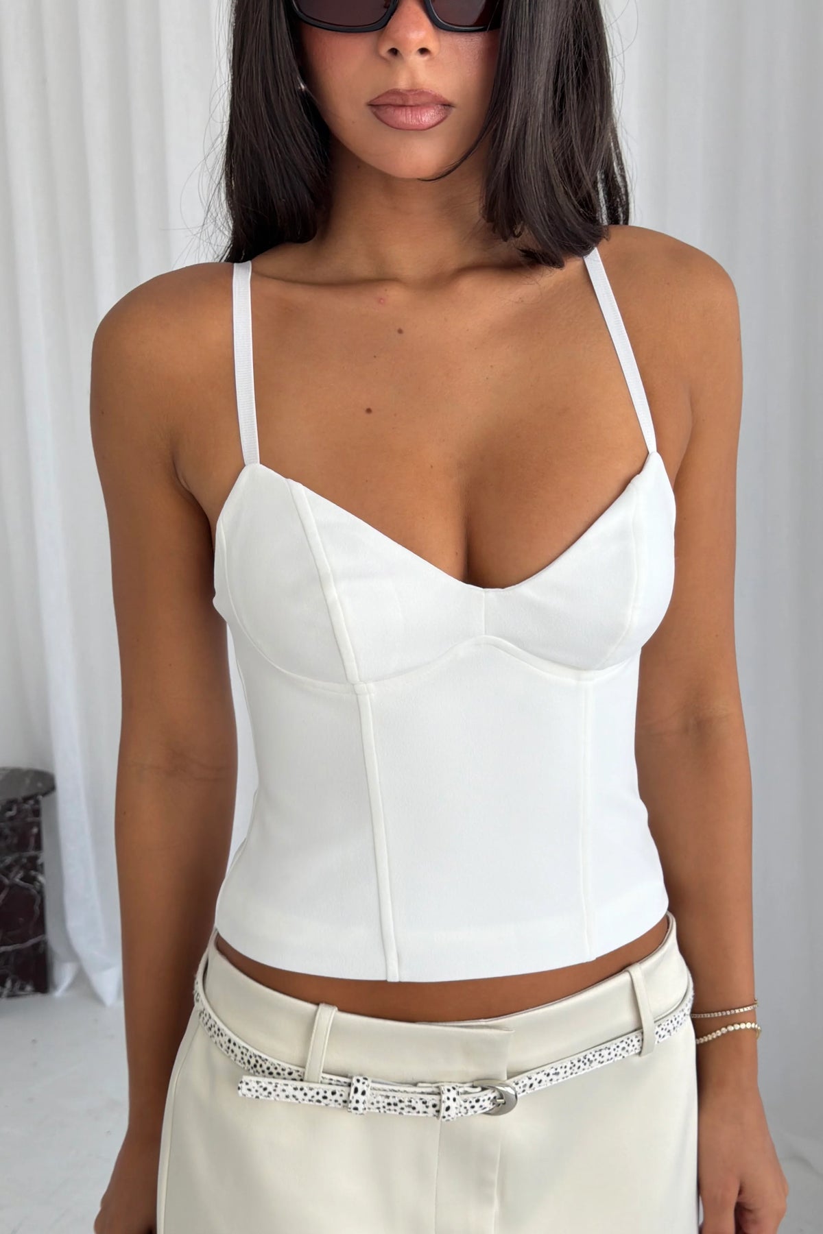 BODICE TANK - WHITE