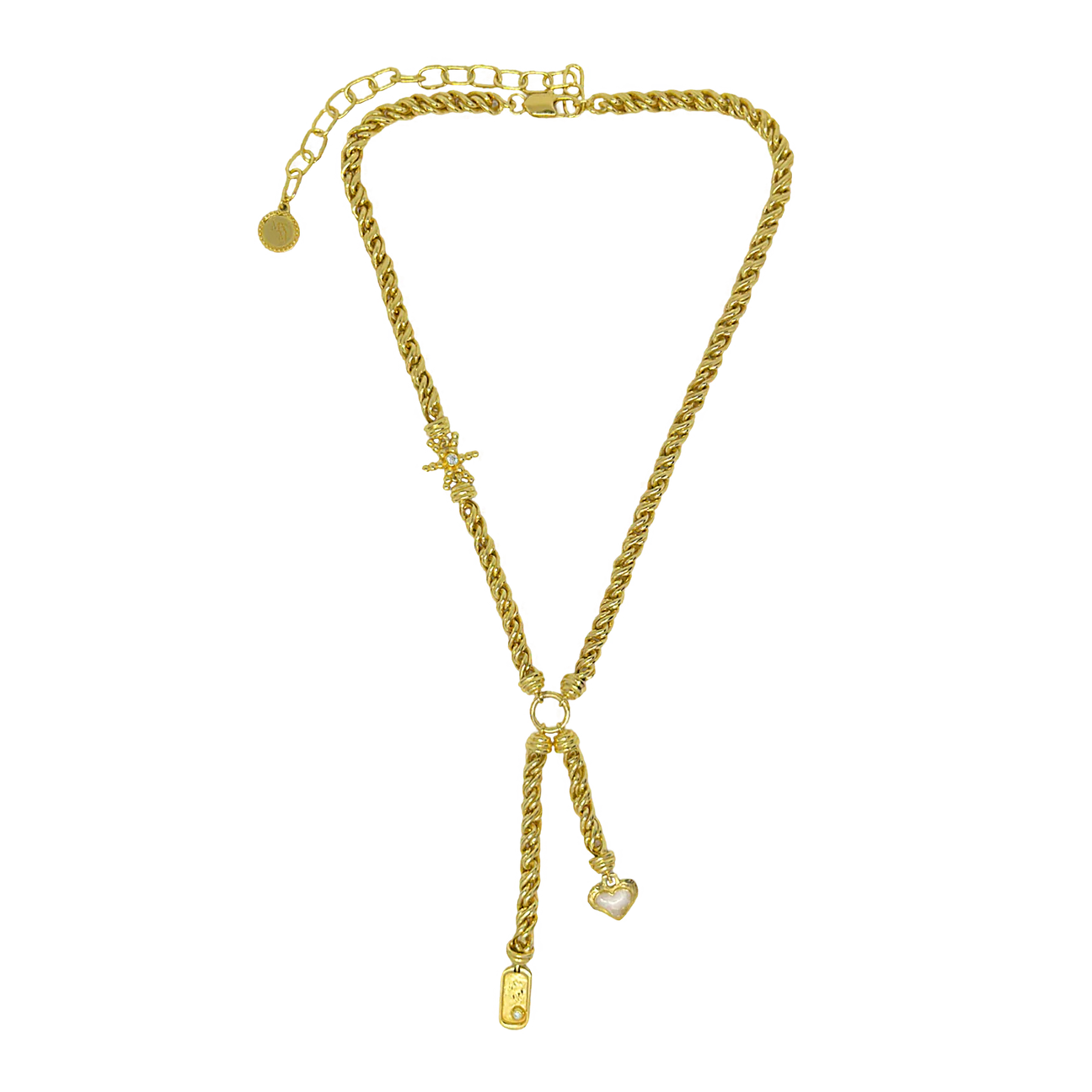CASSIA NECKLACE - GOLD PEARL