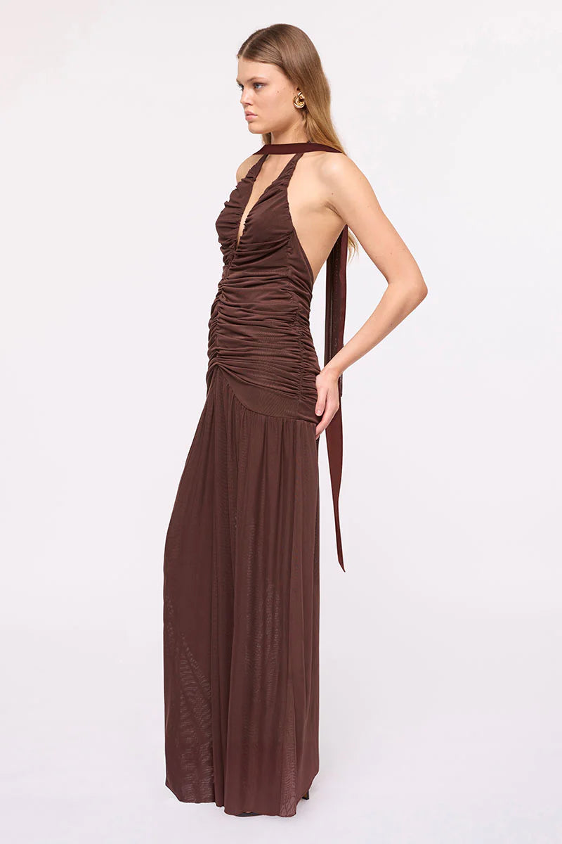 CHLOE HALTER MAXI DRESS