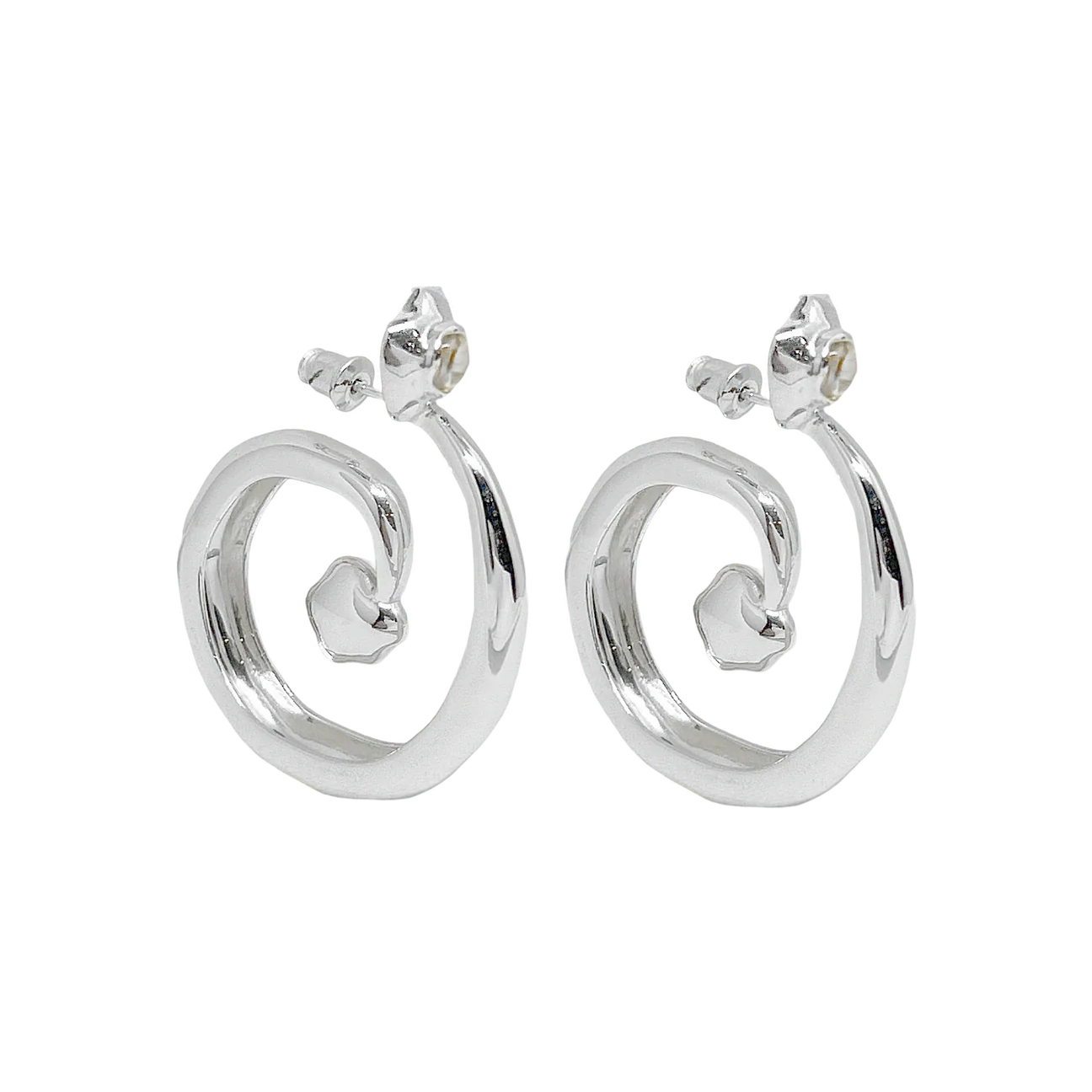 GAIA EARRINGS SILVER