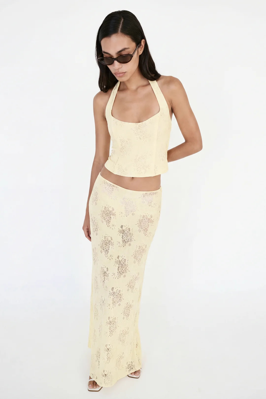 ROXY SKIRT - BUTTER YELLOW
