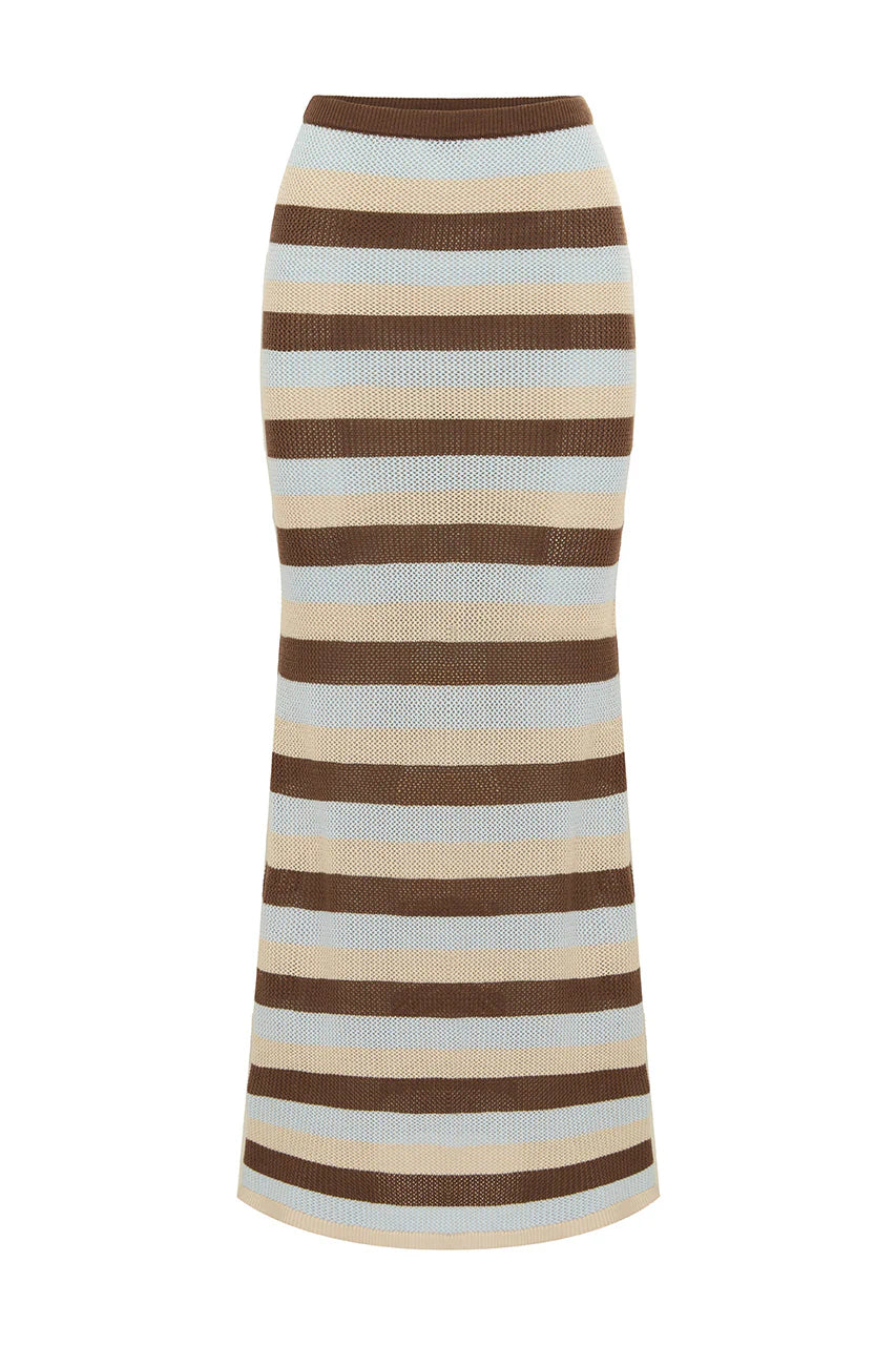 HAZEL MIDI SKIRT CHOC