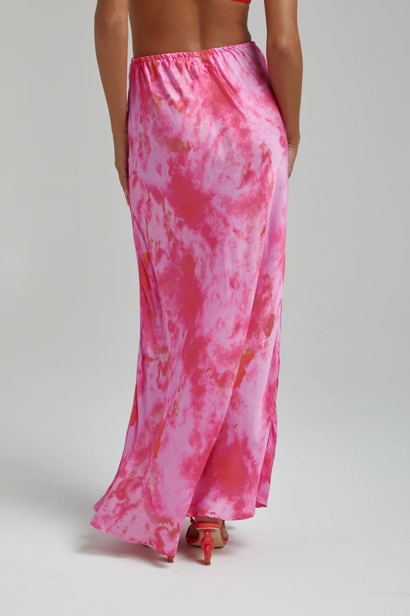 RELAXED MAXI SKIRT HIBISCUS