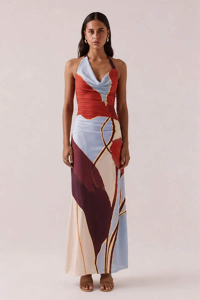KALEA DRESS -,BLUE BLOOM