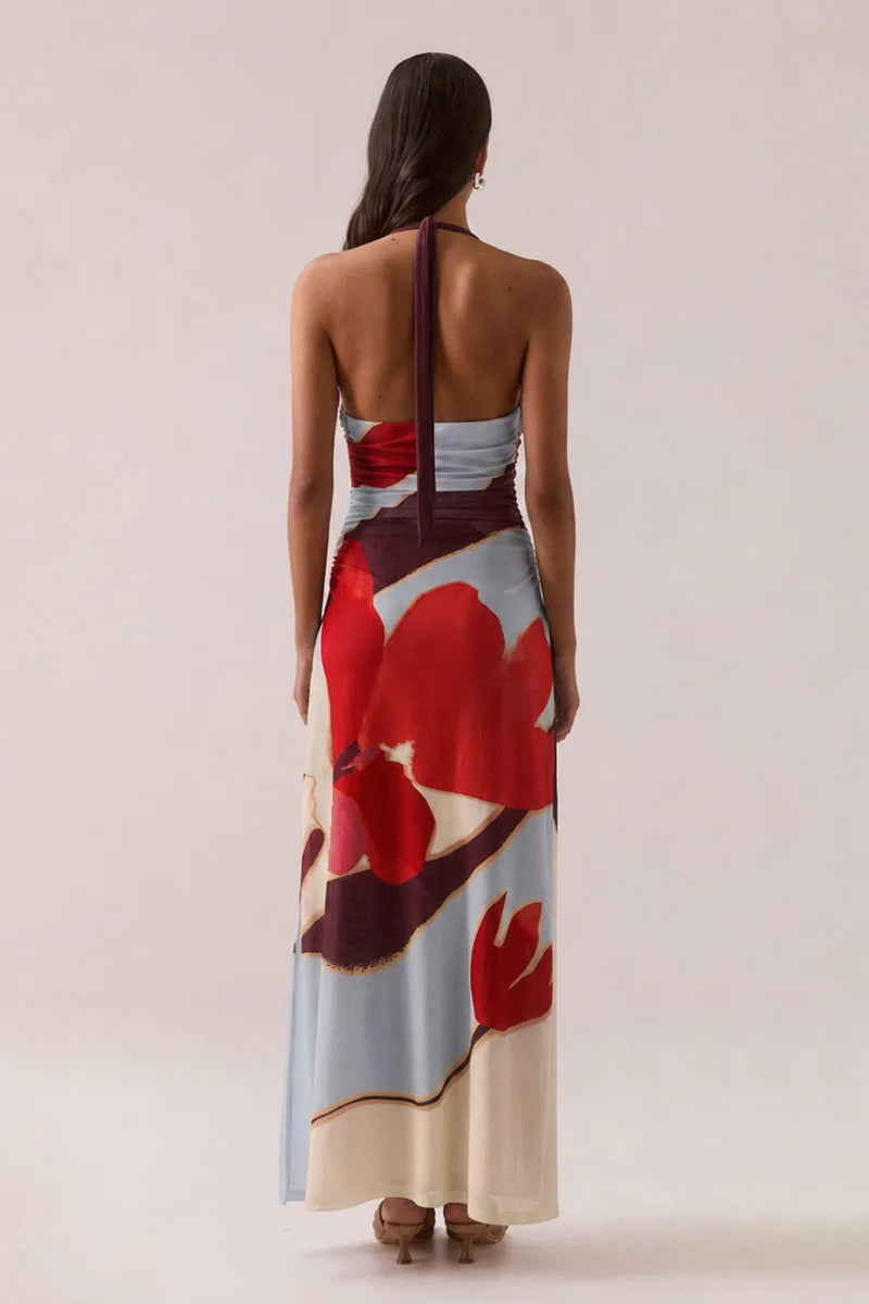 KALEA DRESS -,BLUE BLOOM
