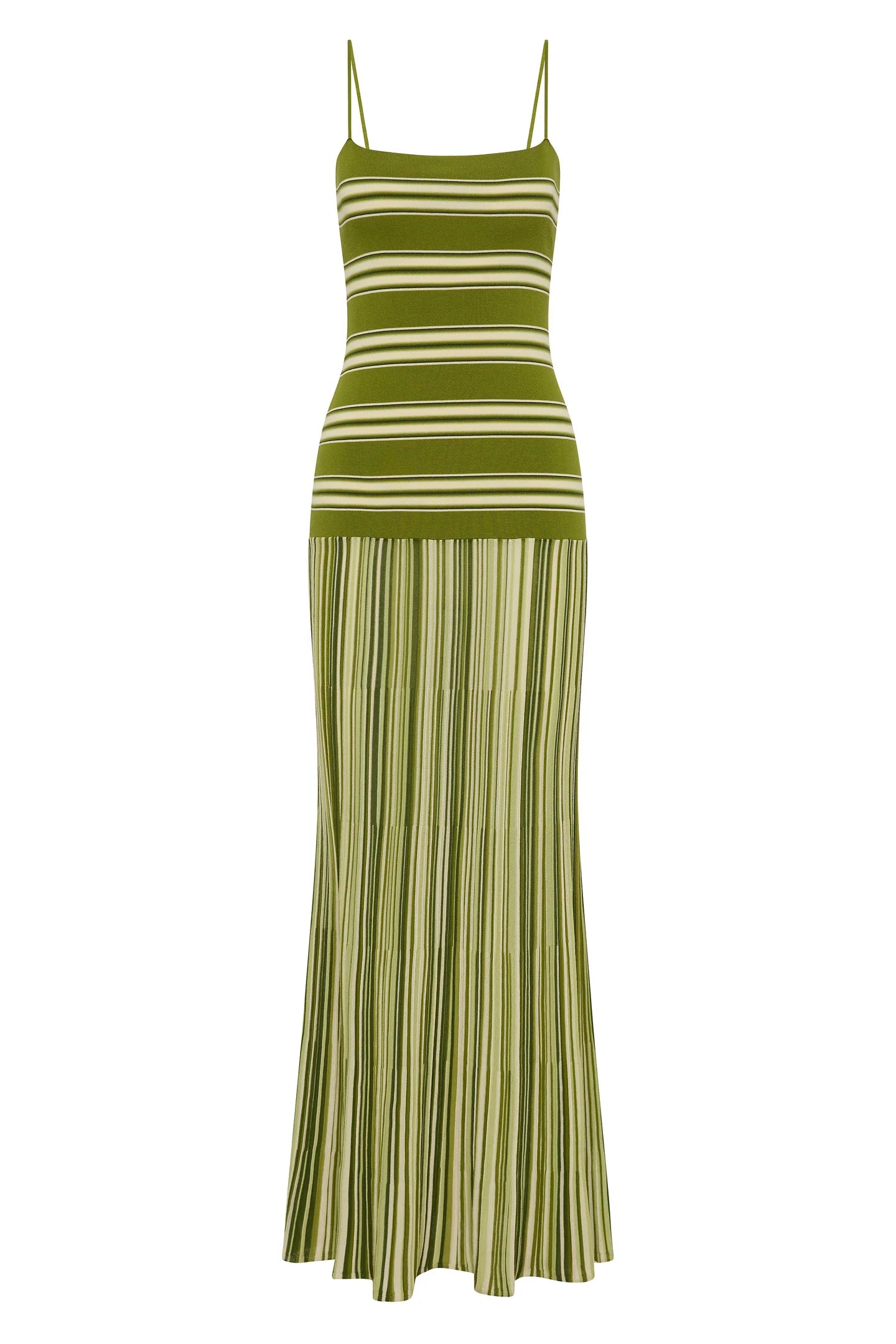 ESENIA KNIT DRESS - OMBRE STRIPE