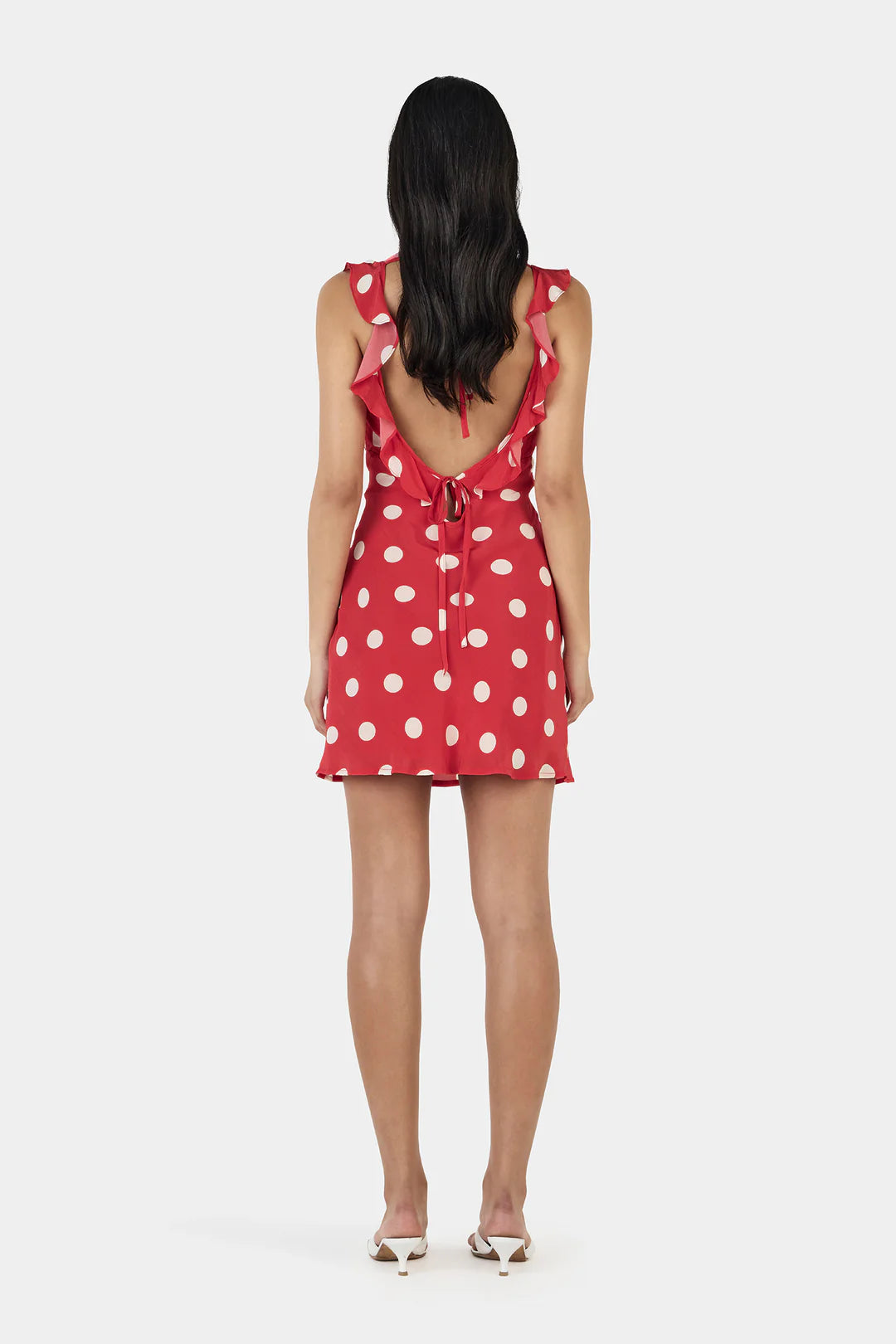 CANDY MINI DRESS - RED POLKA