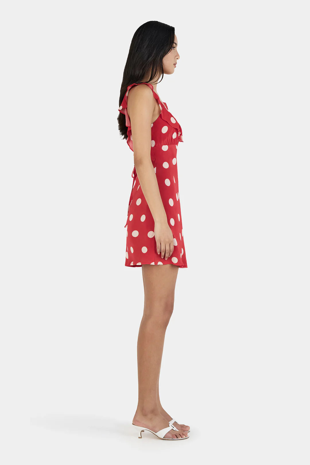 CANDY MINI DRESS - RED POLKA