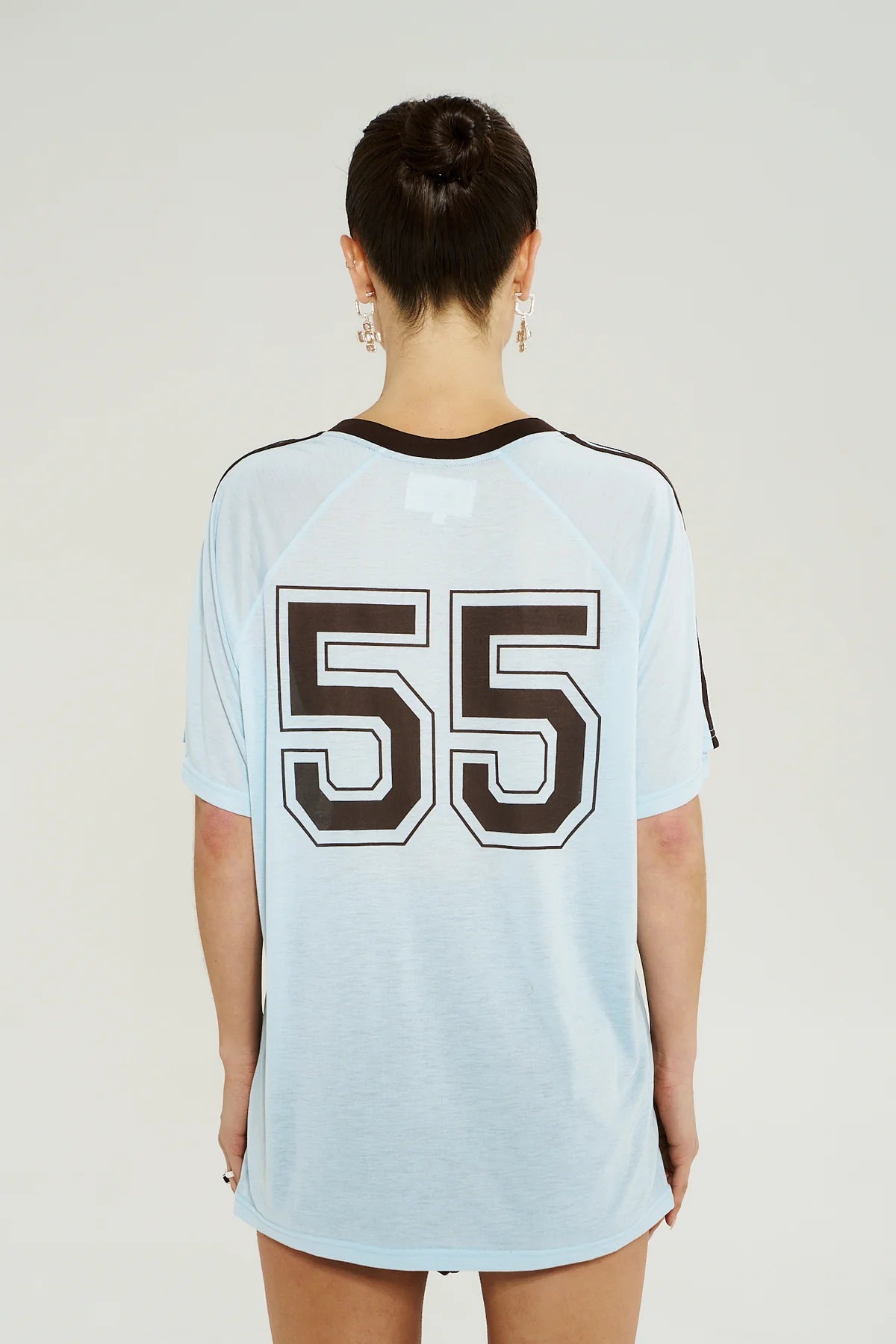 V NECK JERSEY TEE