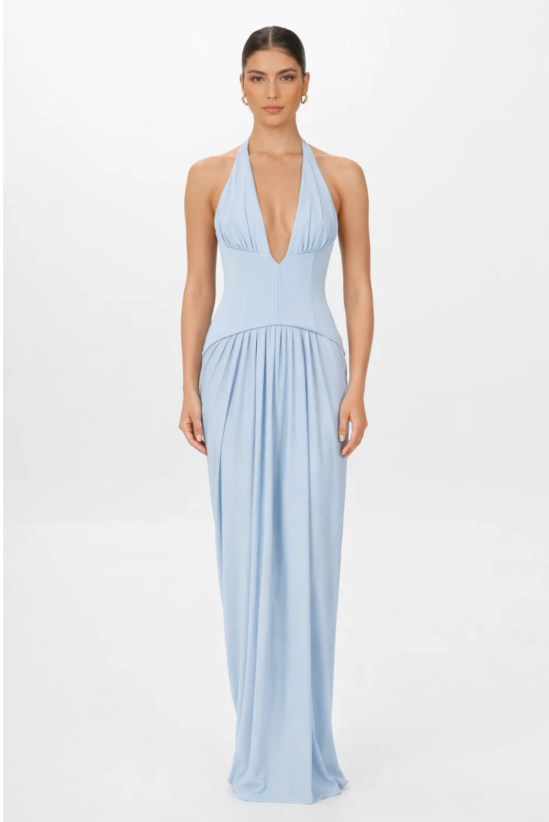 LANDON DRESS - POWDER BLUE