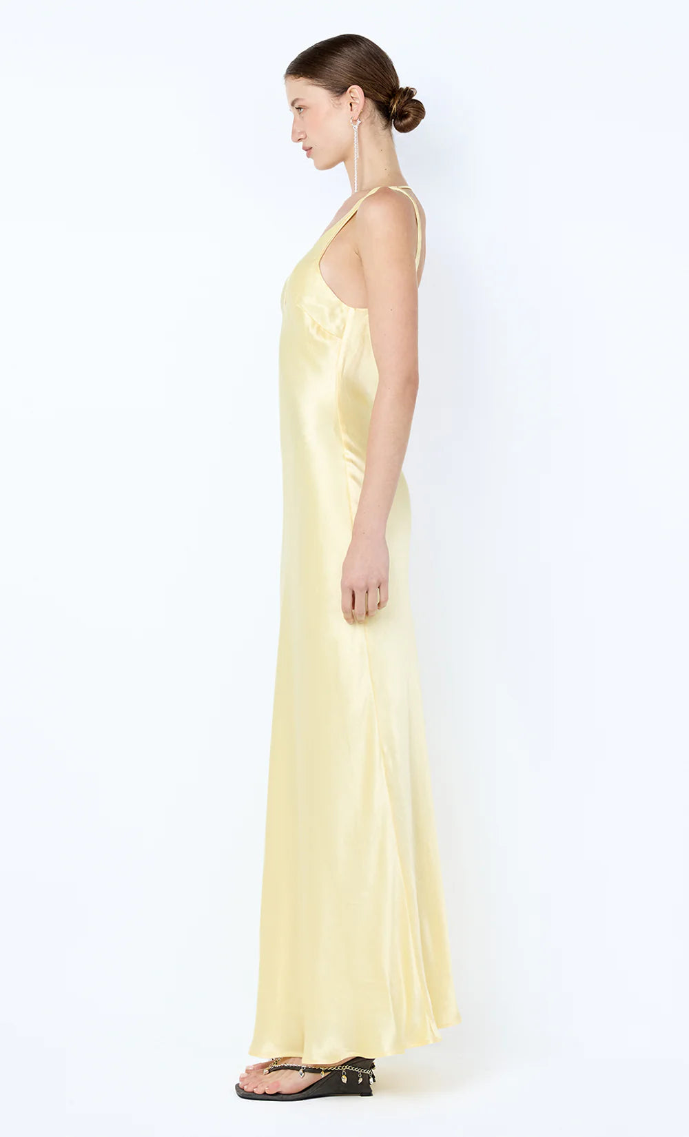 FLORENCE V NECK MAXI DRESS CITRON