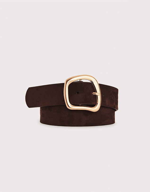 CARTER BELT CACOA SUEDE