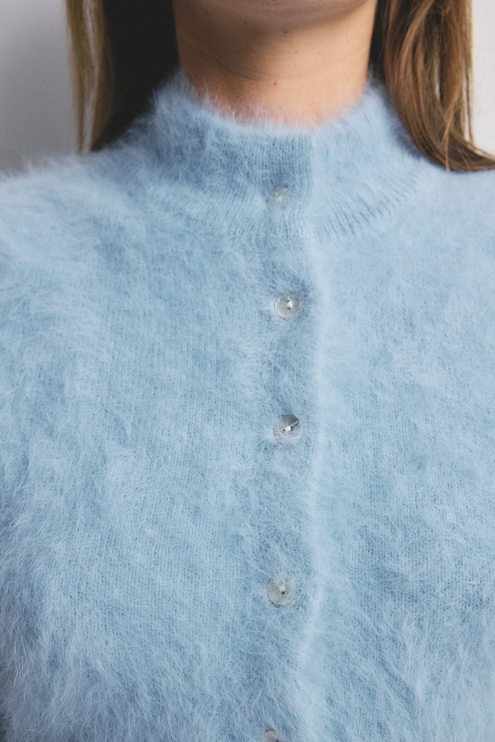 BELLA CASHMERE BUTTON CARDI
