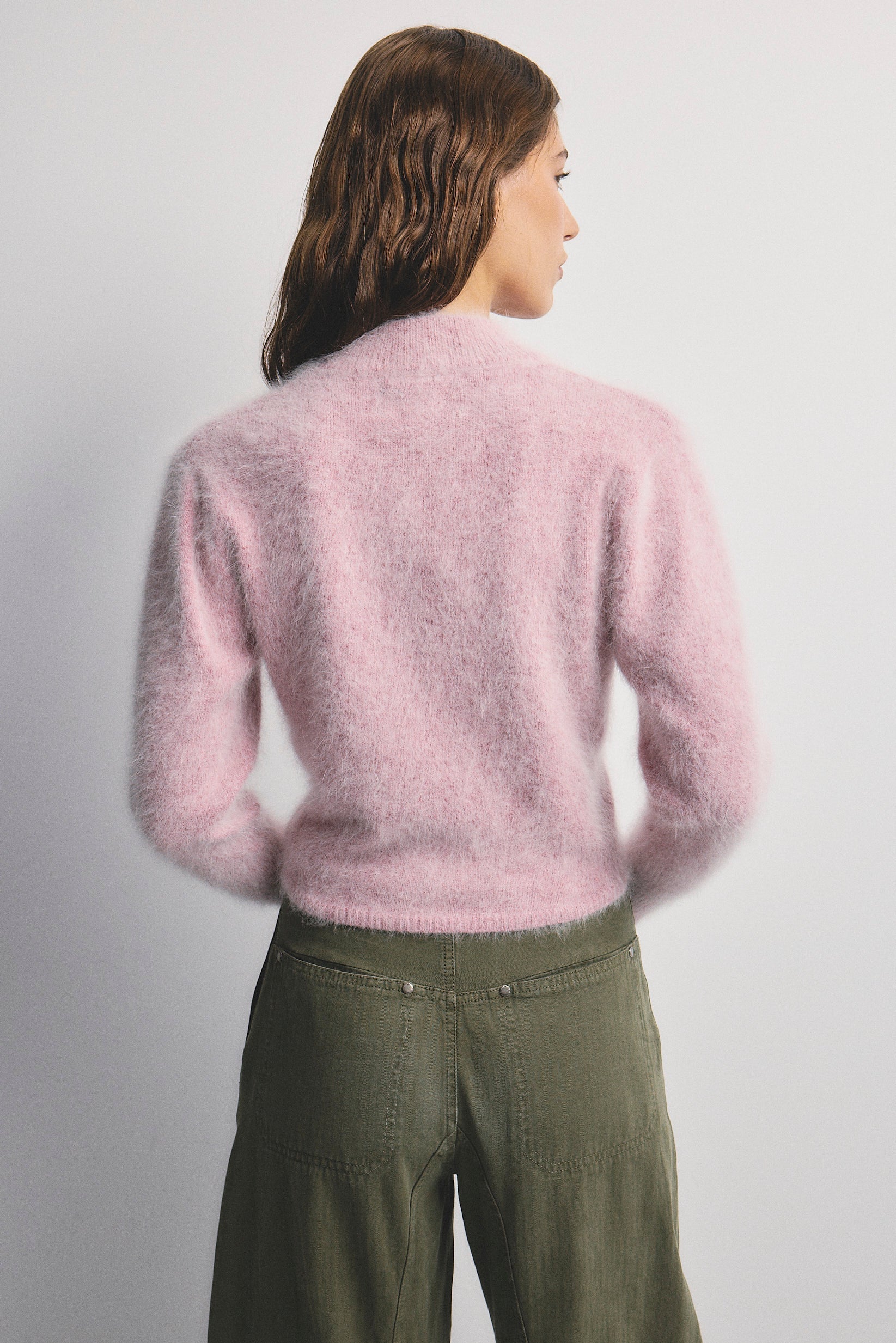 BELLA CASHMERE BUTTON CARDI