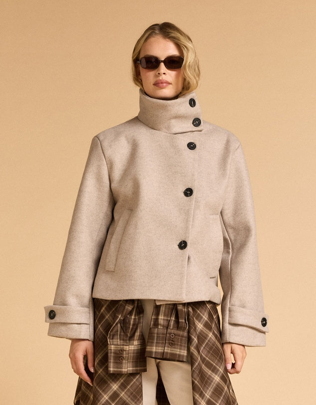 FUNNEL NECK JACKET