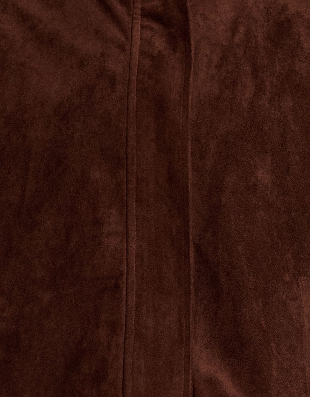 FAUX SUEDE BOMBER