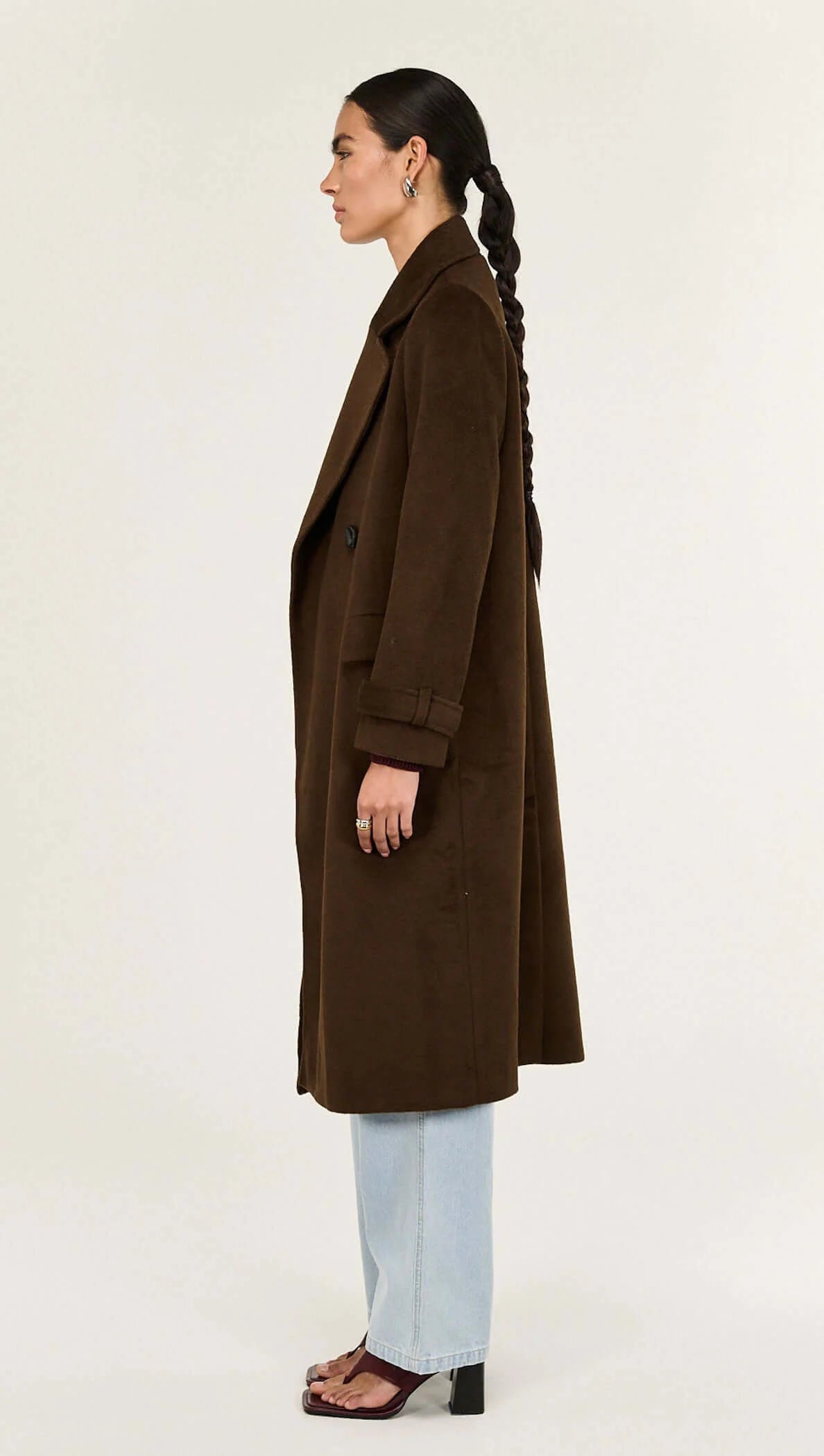 IRENA COAT - CHOCOLATE
