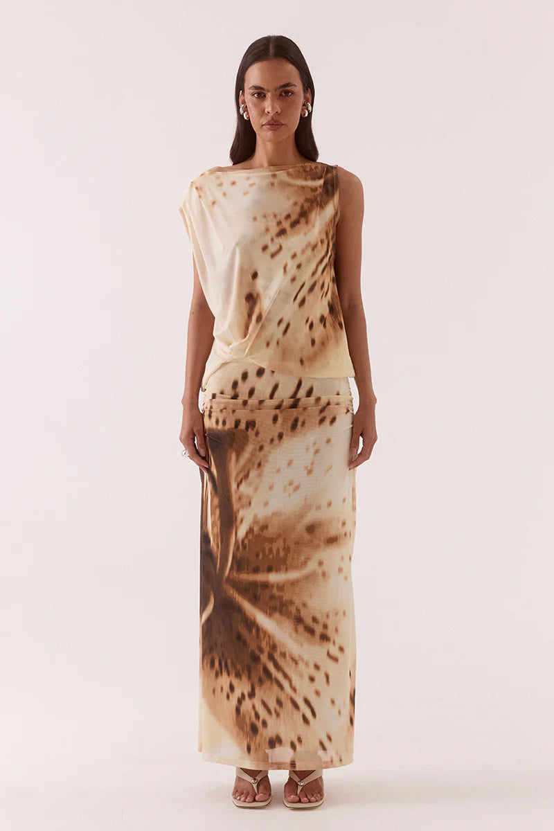 ODETTE DRAPE MINI DRESS