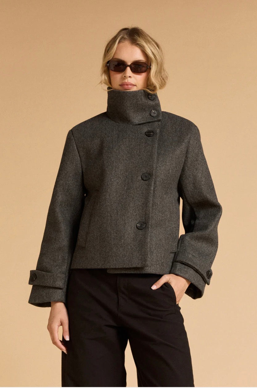 FUNNEL NECK JACKET