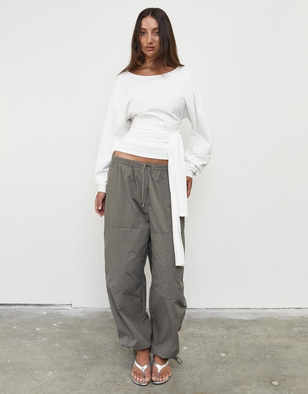 WAIST WRAP LS TOP