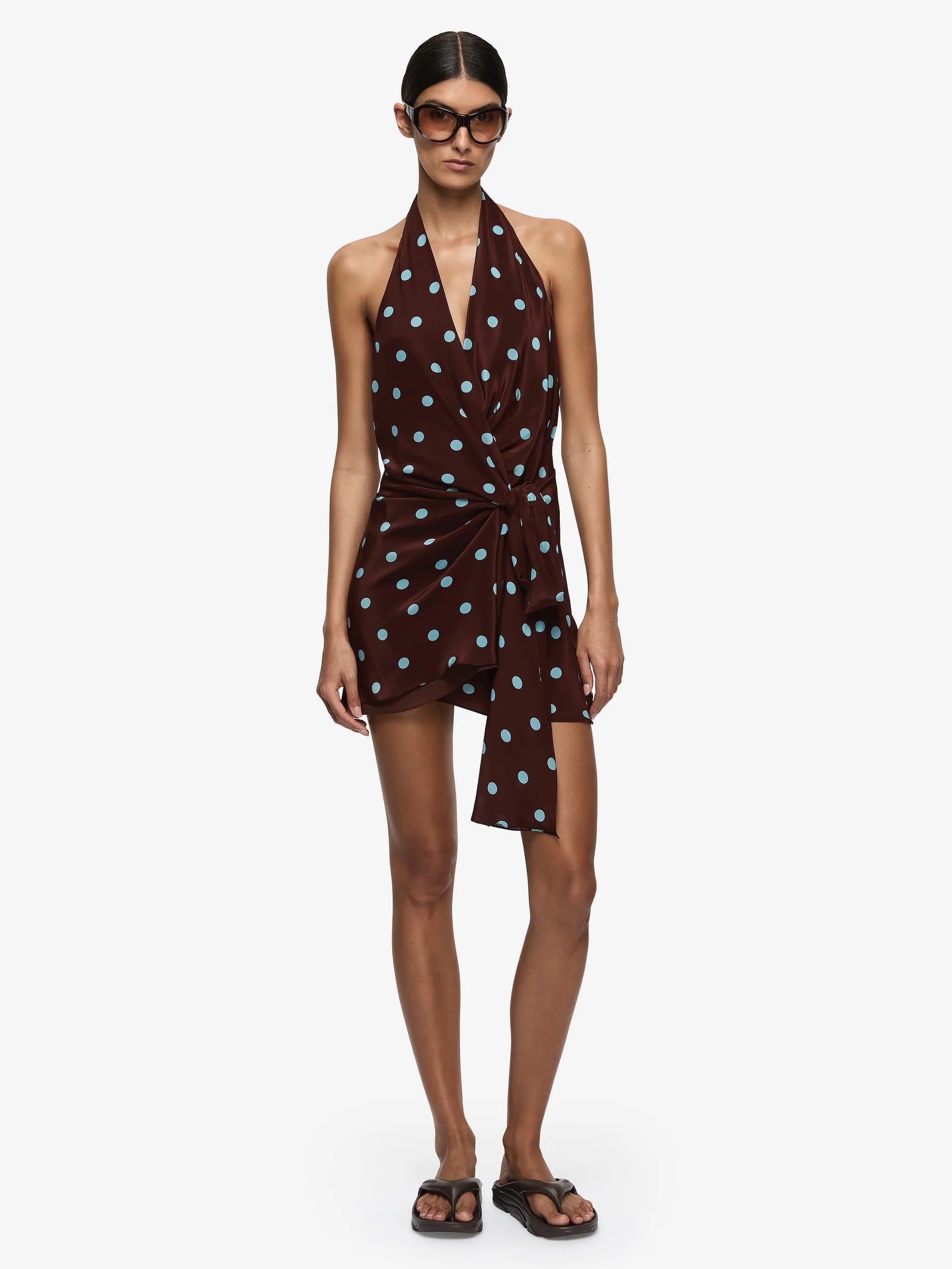 MATHILDE HALTER MINI DRESS