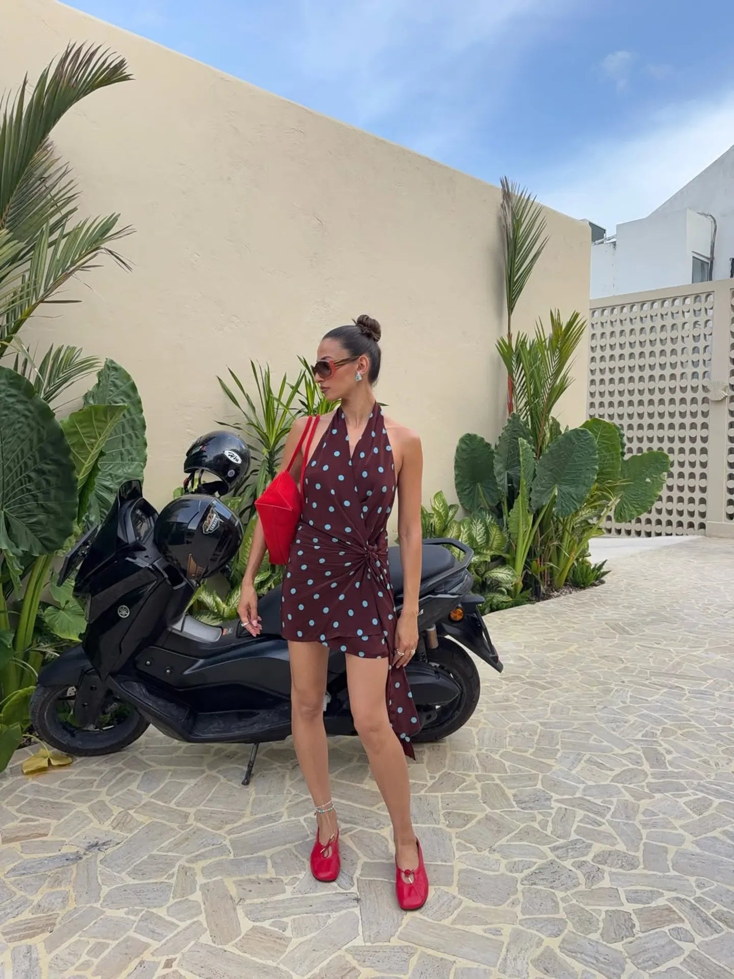 MATHILDE HALTER MINI DRESS