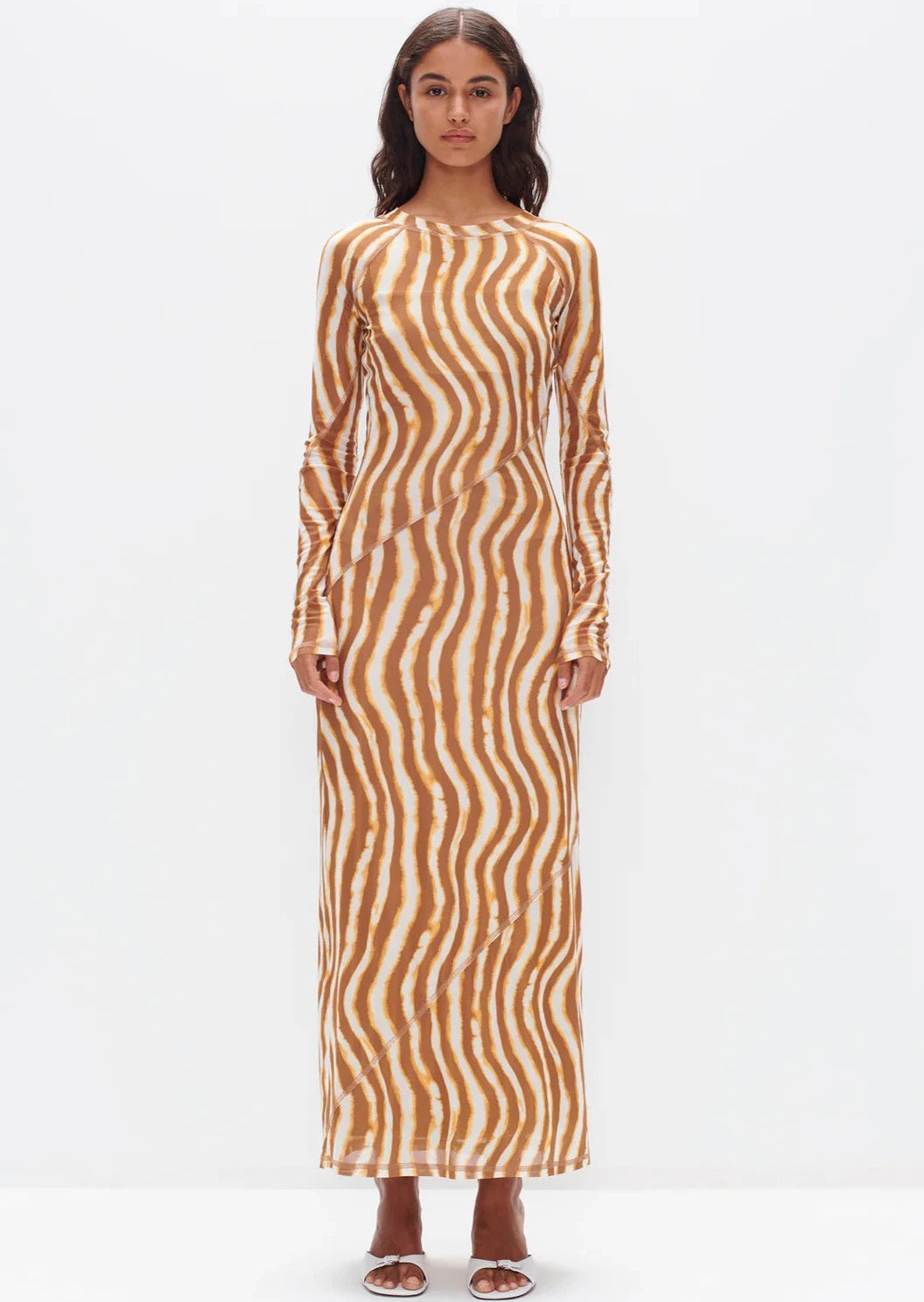 CARLA LONG SLEEVE DRESS-TIE DYE