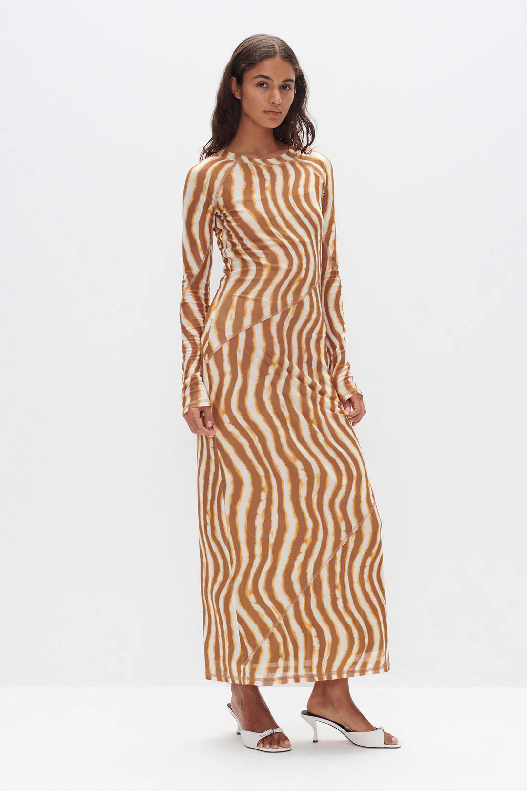 CARLA LONG SLEEVE DRESS-TIE DYE