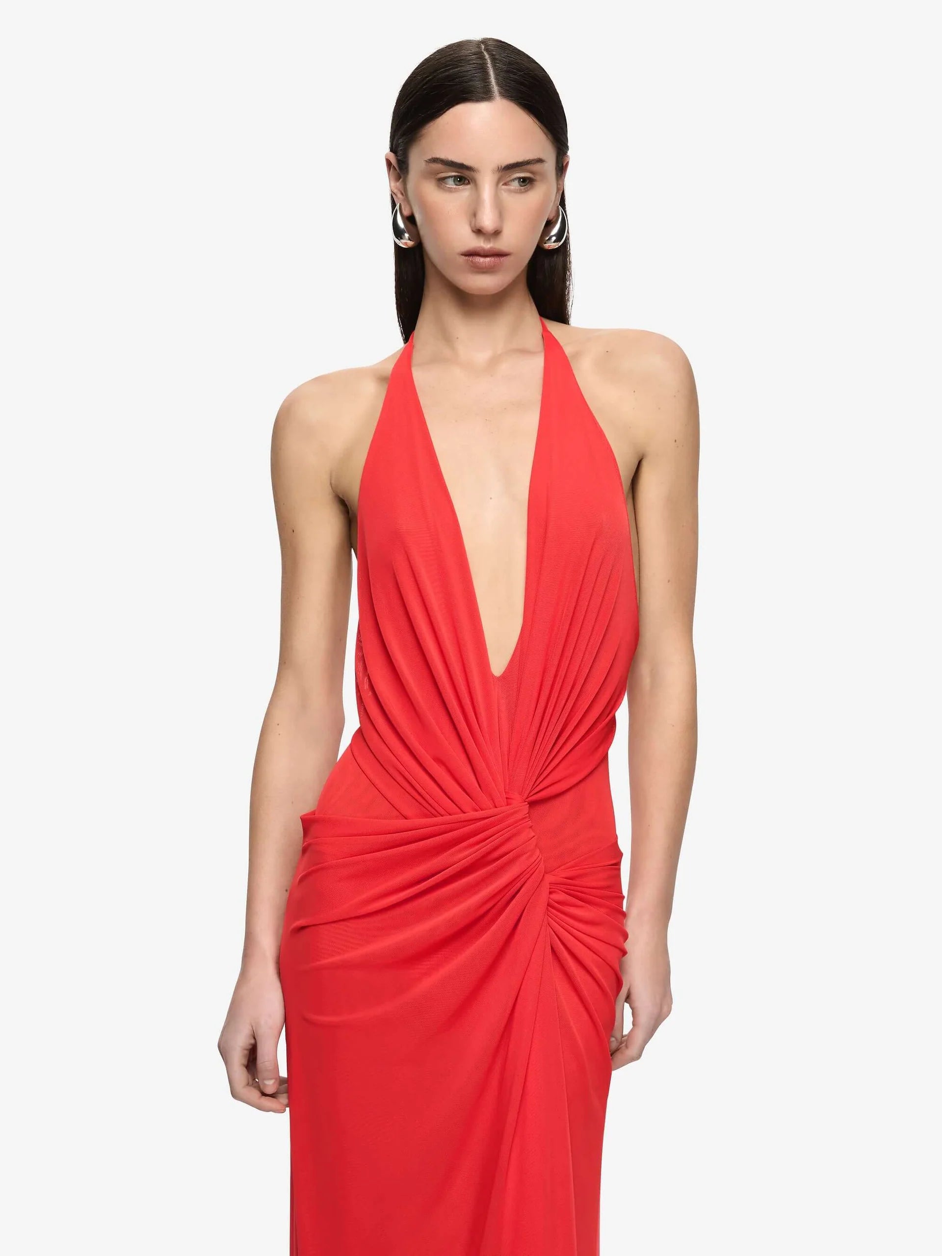 XANTHI V NECK MAXI DRESS