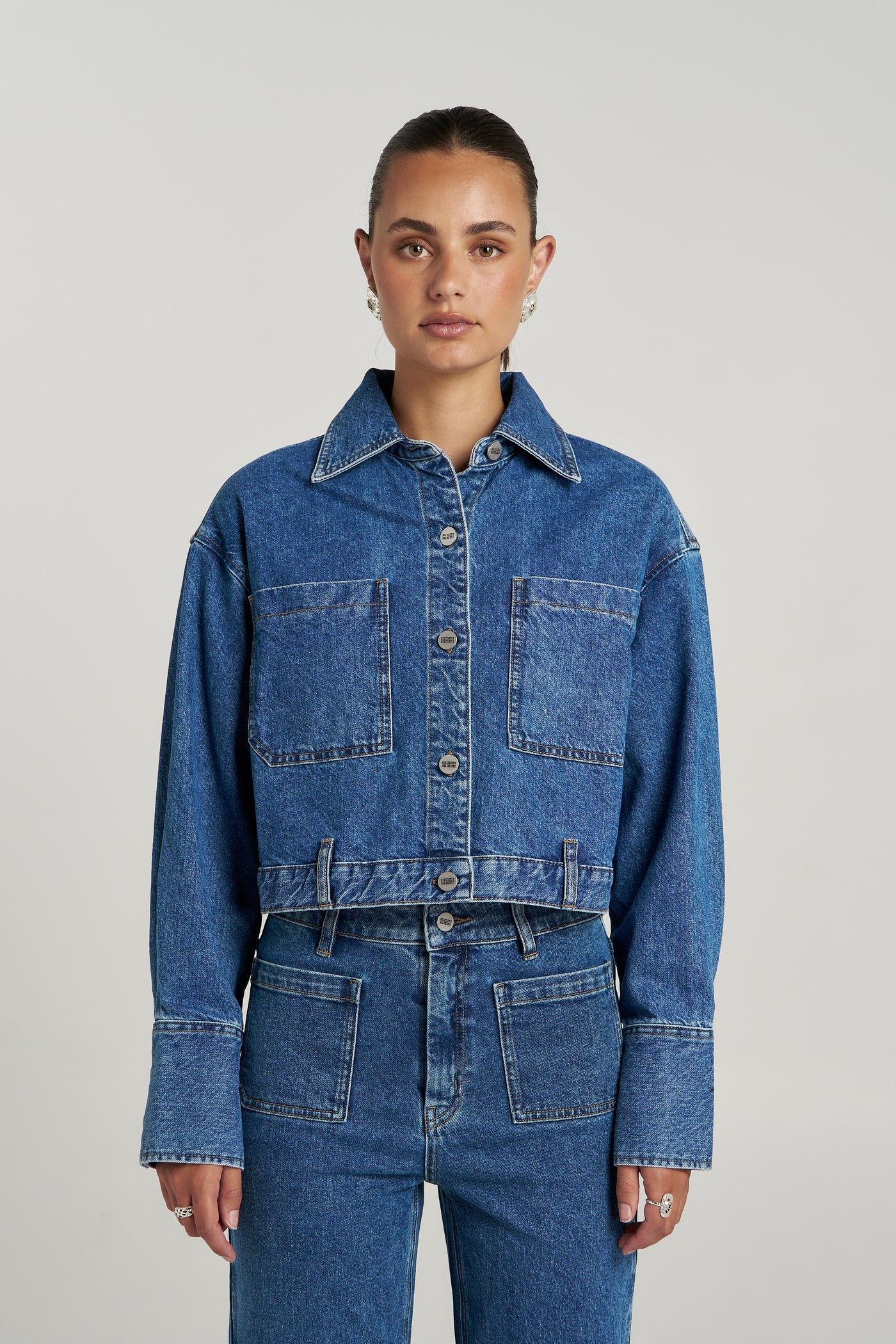 SOHO CROPPED DENIM JACKET