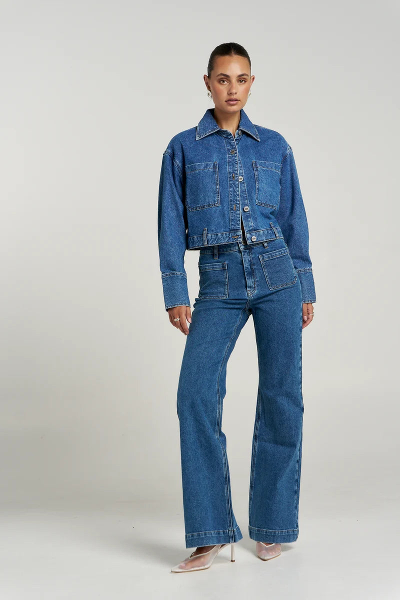 SOHO CROPPED DENIM JACKET