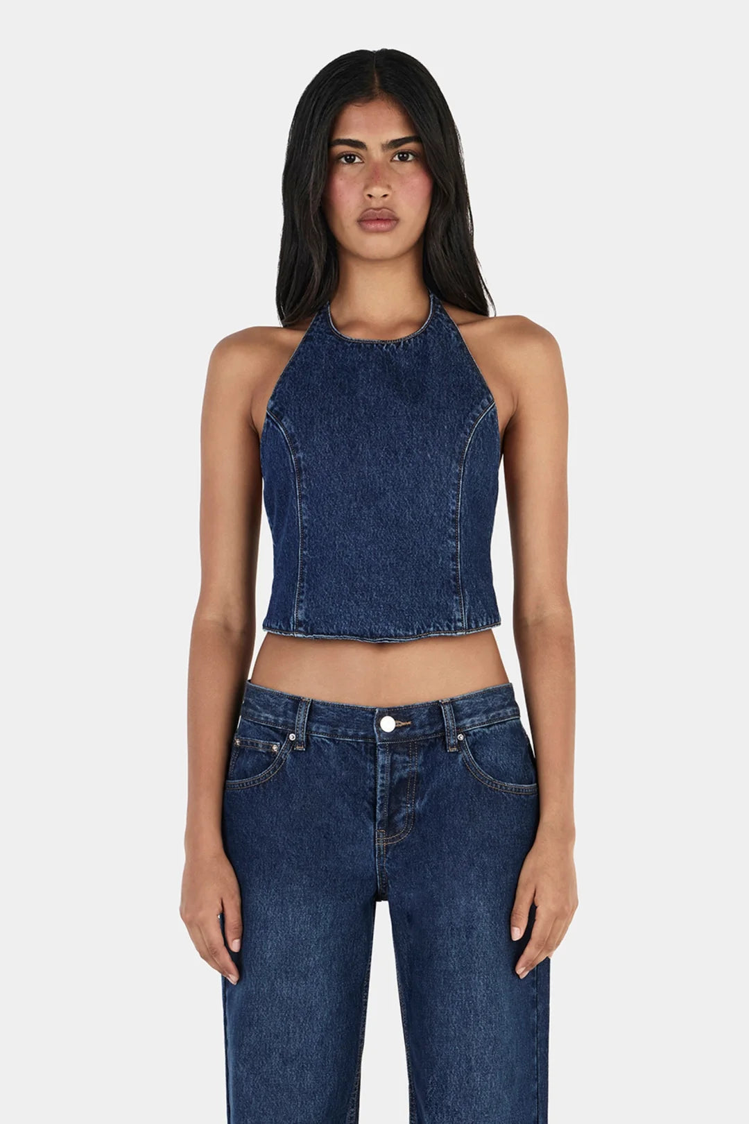 TOSCA HALTER TOP INDIGO