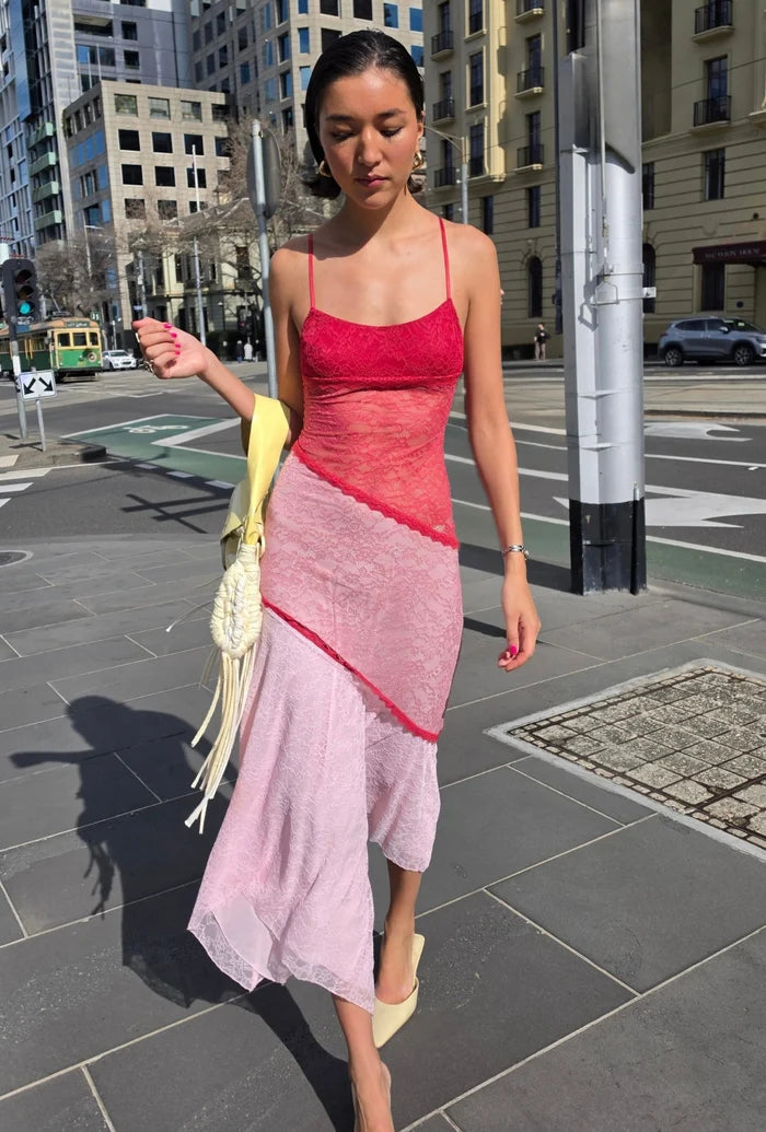 ALIDA MIDI DRESS - BALLET SPLICE