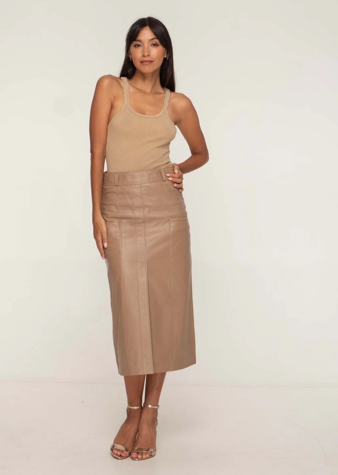 BRONTE MAXI SKIRT SESAME