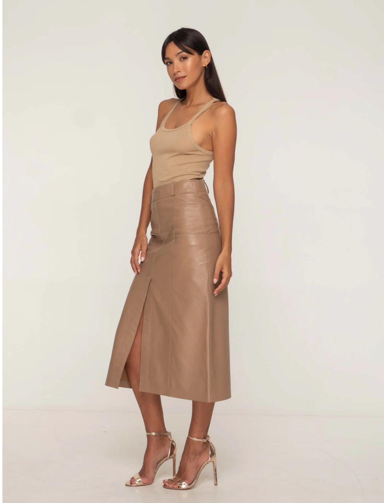 BRONTE MAXI SKIRT SESAME