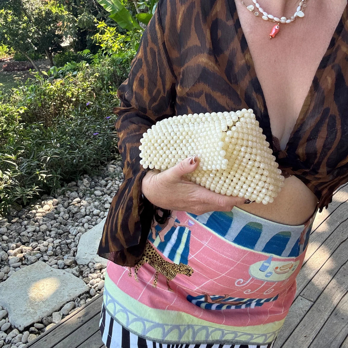 THE LOVINA BEADED BAG