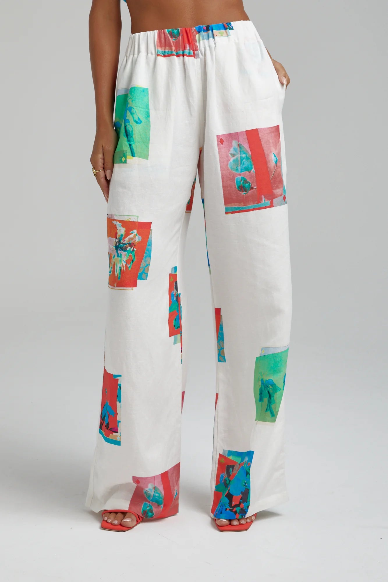 LINEN PANTS MONTAGE WHITE