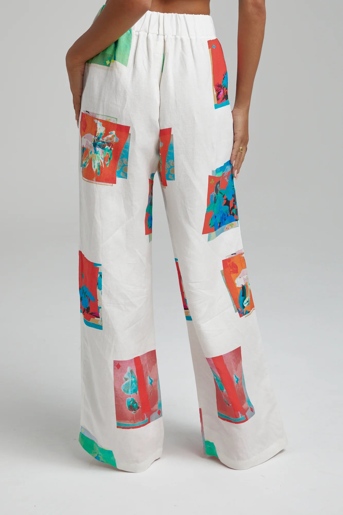 LINEN PANTS MONTAGE WHITE