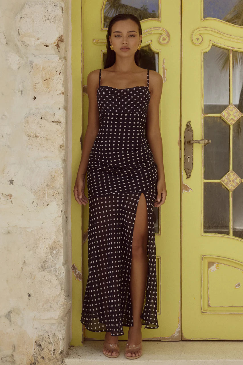 KYLEAH MAXI DRESS POLKA