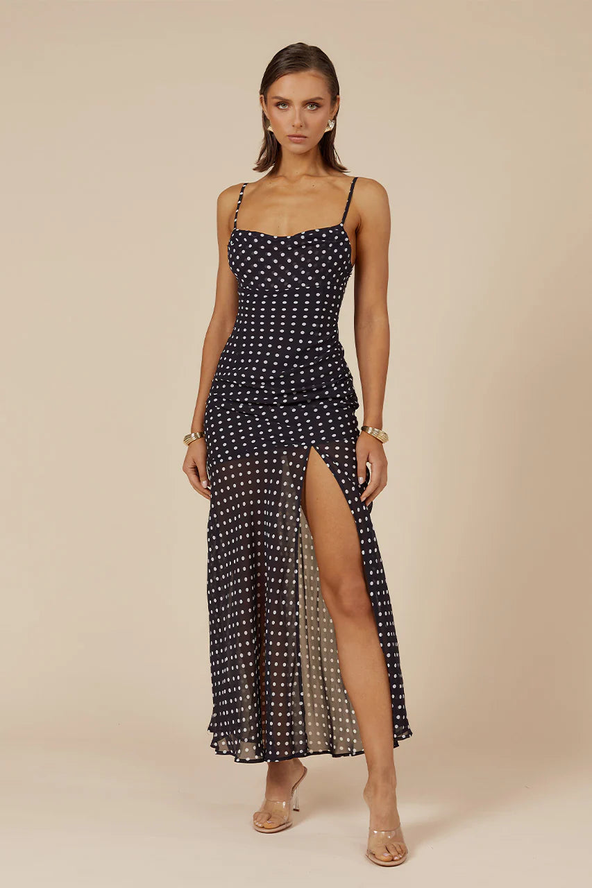 KYLEAH MAXI DRESS POLKA