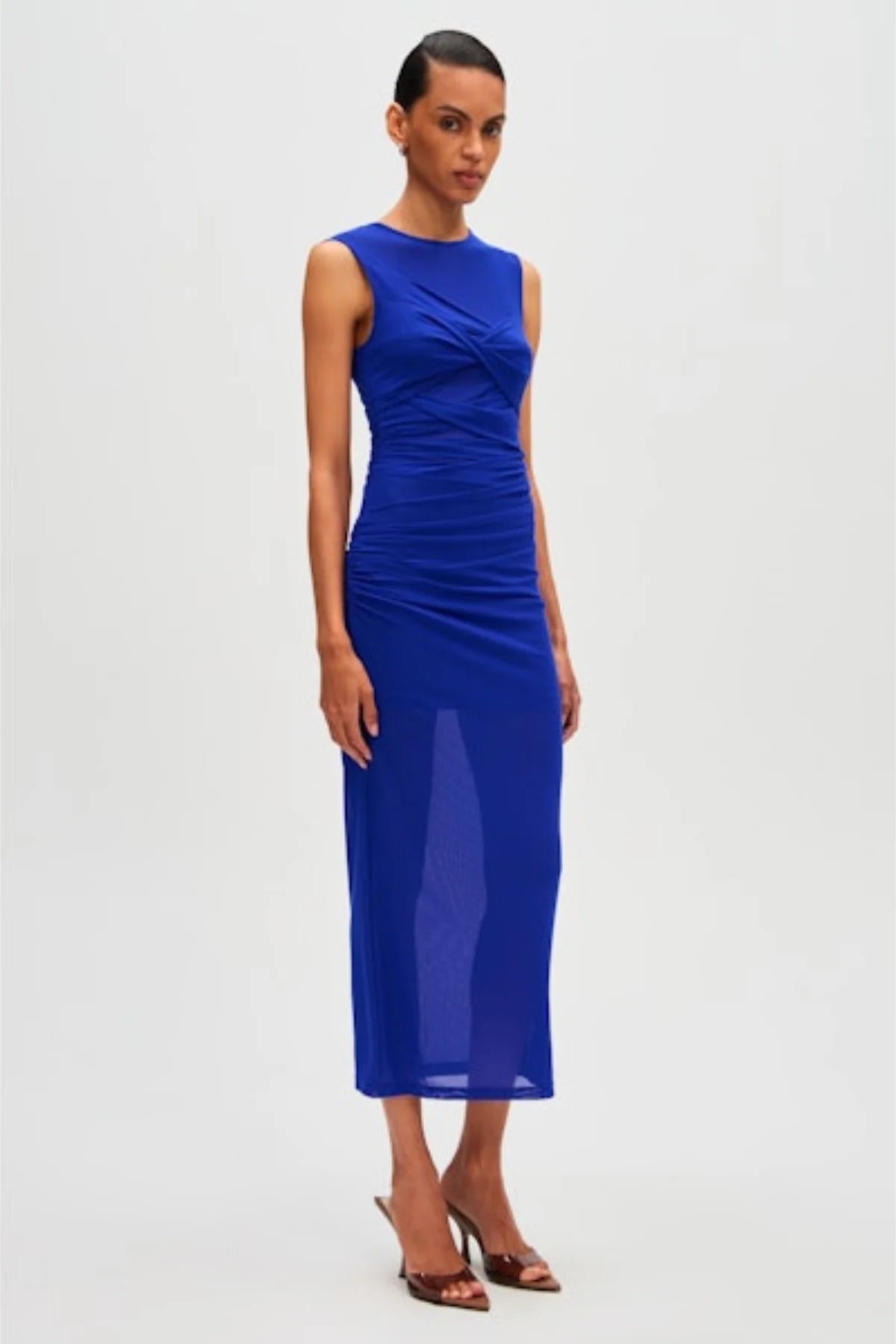 ZOEY MESH MIDI DRESS