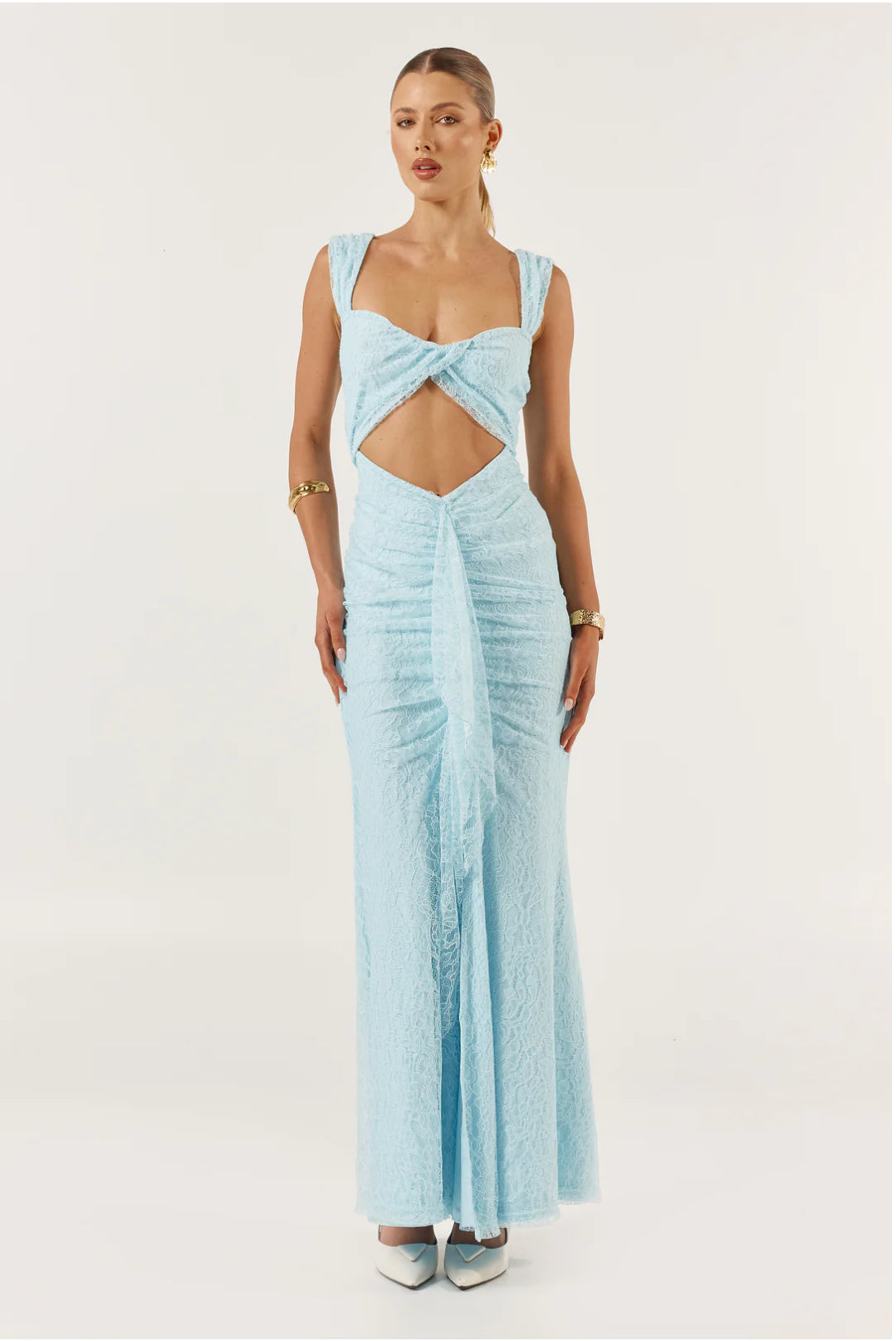 IMOGEN MIDI BABY BLUE LACE